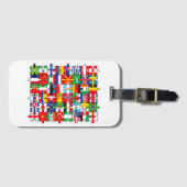 世界国旗国際的 ラゲッジタグ (正面横)