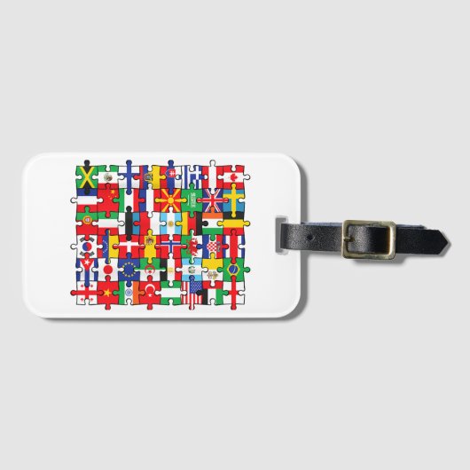 世界国旗国際的 ラゲッジタグ (正面横)