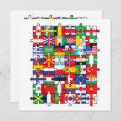 世界国旗国際的 招待状 (正面/裏面)