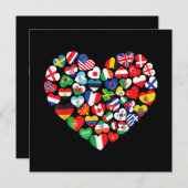 世界国旗国際的 招待状 (正面/裏面)