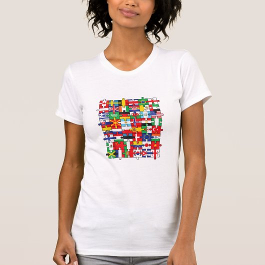 世界国旗国際的 Tシャツ (正面)
