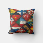 世界国旗 クッション (正面)