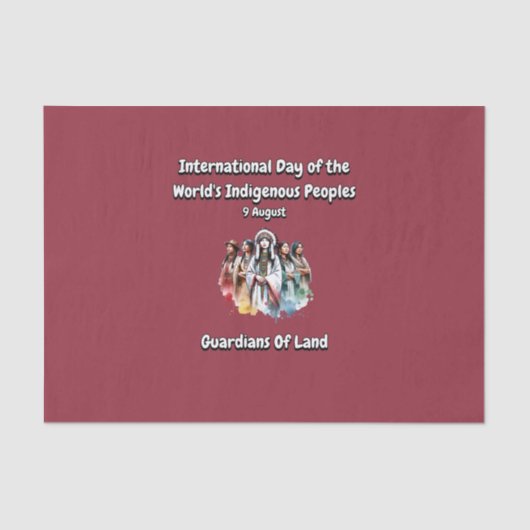 世界国際的の先住民族の日 薄葉紙 (正面)