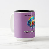 世界国際的の土着マグの日 ツートーンマグカップ (正面左)