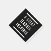 世界国際的先生デー食べインスパイア教えはLGBT スタンダードカクテルナプキン (角)