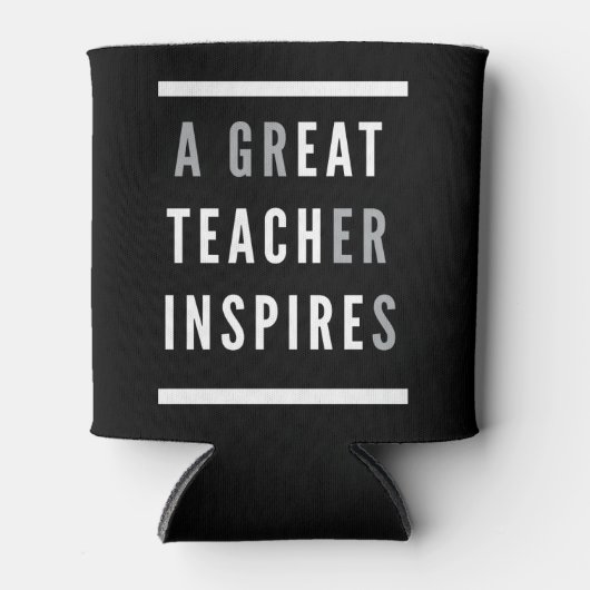 世界国際的先生デー食べインスパイア教えはLGBT 缶クーラー (正面)