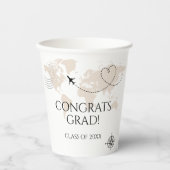 世界地図おめでとうグラードwanderlustクラス 紙コップ (正面)