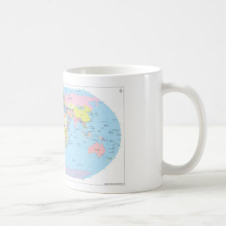 世界地図が付いているマグ コーヒーマグカップ