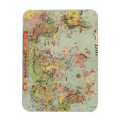 世界地図と見る – ワールドエアルート マグネット (縦)
