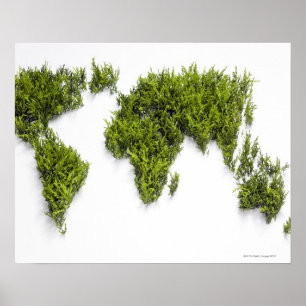 世界地図のイメージ ポスター