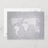 世界地図のイメージ ポストカード (正面/裏面)