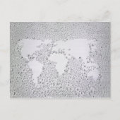 世界地図のイメージ ポストカード (正面)
