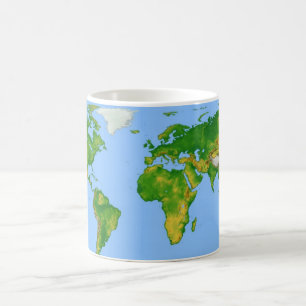 世界地図のコーヒー・マグ コーヒーマグカップ