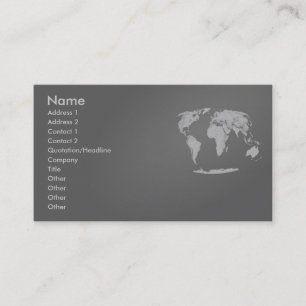 世界地図のプロフィールカード 名刺