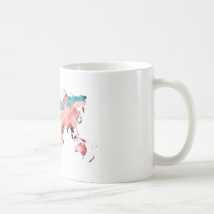 世界地図のマグ コーヒーマグカップ