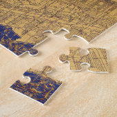 世界地図のヴィンテージ ジグソーパズル (側面)