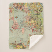 世界地図の一目で-世界の航空路 シェルパブランケット (正面)