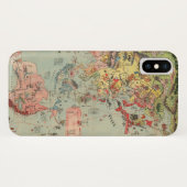 世界地図の一目で-世界の航空路 Case-Mate iPhoneケース (裏面(横))