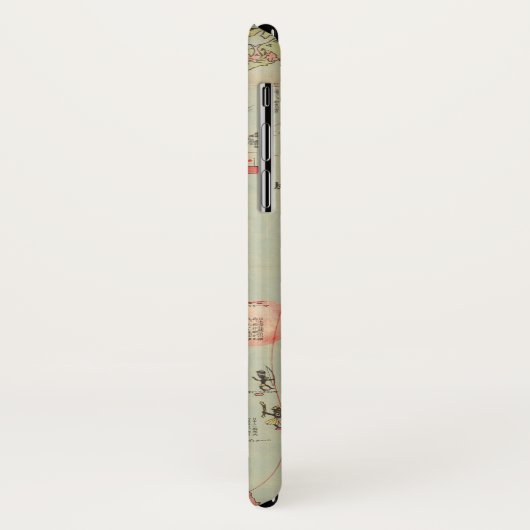 世界地図の一目で-世界の航空路 Case-Mate iPhoneケース (裏面/左)