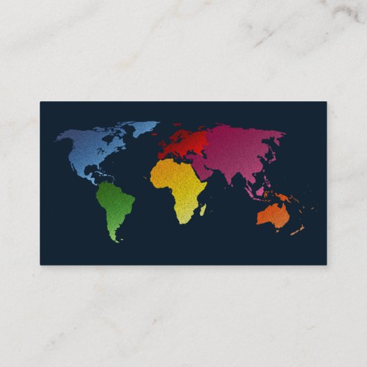 世界地図の名刺 名刺 (裏面)