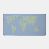 世界地図の国々 地理 デスクマット (正面)