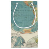 世界地図の地図2 スモールペーパーバッグ (裏面)