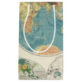 世界地図の地図2 スモールペーパーバッグ (正面)