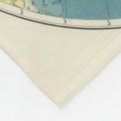 世界地図の地図2 フリースブランケット (角)