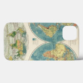 世界地図の地図2 Case-Mate iPhoneケース (裏面 (横))