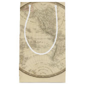 世界地図の地図 スモールペーパーバッグ (正面)