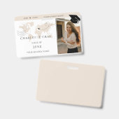 世界地図の旅の冒険が始まるGRAD名 バッジ (正面＆裏面)