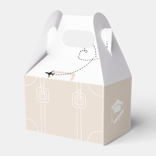 世界地図の旅行の冒険が始まる卒業 フェイバーボックス (裏面サイド)