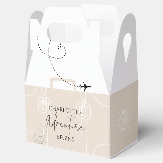 世界地図の旅行の冒険が始まる卒業 フェイバーボックス (オープン)