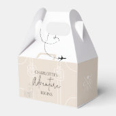 世界地図の旅行の冒険が始まる卒業 フェイバーボックス (正面サイド)