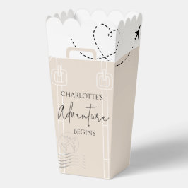 世界地図の旅行の冒険が開始Grad Popcorn フェイバーボックス