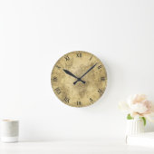 世界地図の時計 ラウンド壁時計 (ホーム)