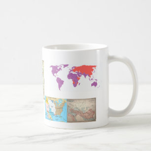 世界地図の歴史のマグ コーヒーマグカップ