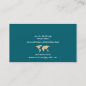 世界地図の特大国際的旅行代理店 名刺 (裏面)