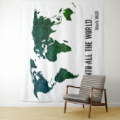 世界地図の聖書に感動的載る タペストリー (インサイチュ)