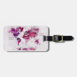 世界地図の荷物タグ ラゲッジタグ