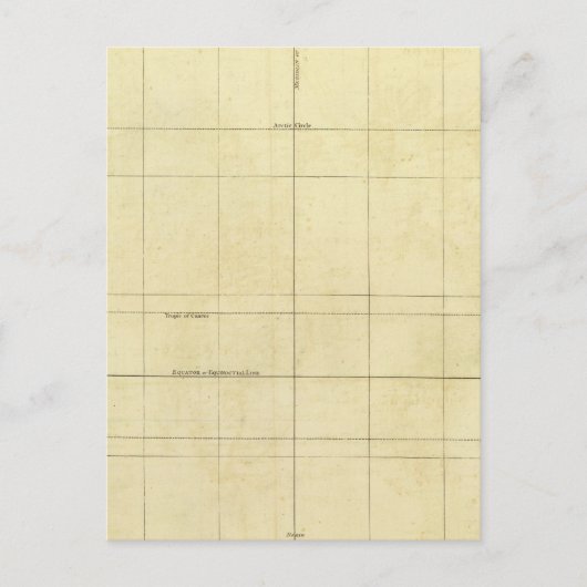 世界地図の輪郭 ポストカード (正面)