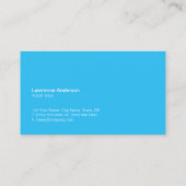 世界地図の青い技術のグローバル・ビジネス 名刺 (裏面)