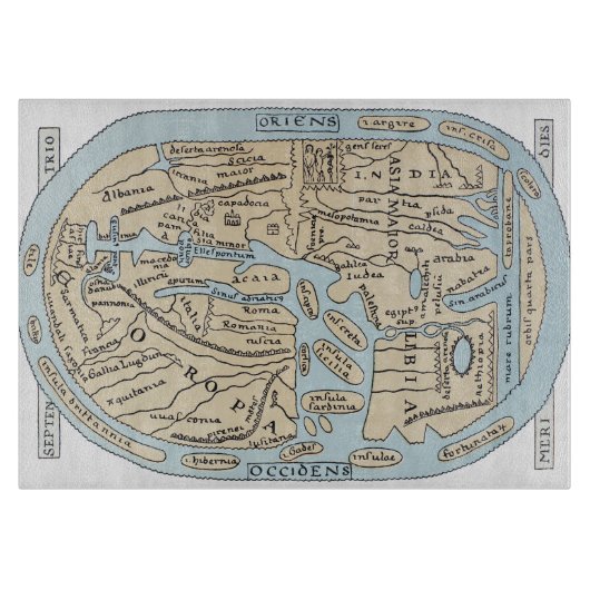 世界地図の2世紀 カッティングボード (正面)