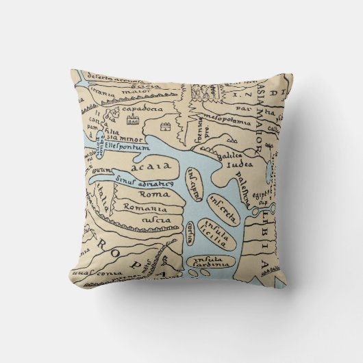 世界地図の2世紀 クッション (正面)
