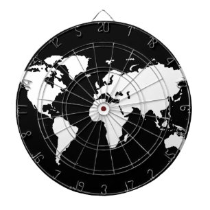 世界地図の~のカスタマイズ可能な色 ダーツボード
