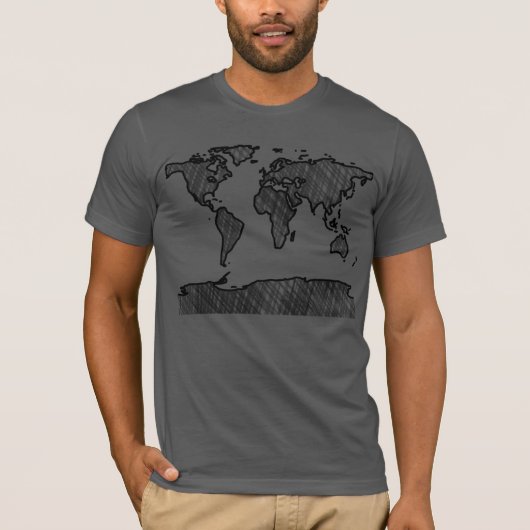 世界地図のTシャツ Tシャツ (正面)