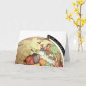 世界地図を追加 カード (黄色い花)