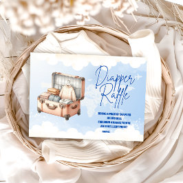 世界地図アドベンチャーがおむつラッフルを待つ エンクロージャーカード