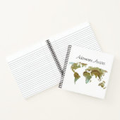 世界地図アドベンチャーアワits旅行 ノートブック (内部)