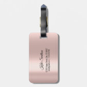 世界地図アドレス何を100%の世界のバラ ラゲッジタグ (裏面縦)